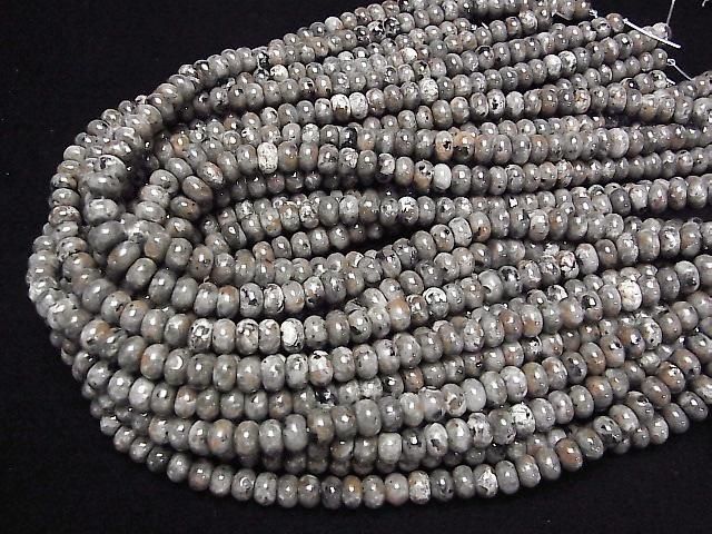 [Video] Yooperlite Rondelle 8x8x5mm 1strand beads (approx. 15inch/36cm)
