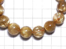 [Video][One of a kind] Rutilated Quartz AAA++ Round 13mm Bracelet NO.601