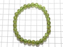 [Video][One of a kind] Peridot AA++ Round 6.5mm Bracelet NO.22