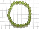 [Video][One of a kind] Peridot AA++ Round 7.5mm Bracelet NO.24