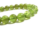 [Video][One of a kind] Peridot AA++ Round 8mm Bracelet NO.27