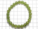 [Video][One of a kind] Peridot AA++ Round 8mm Bracelet NO.28