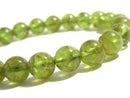 [Video][One of a kind] Peridot AA++ Round 8mm Bracelet NO.29