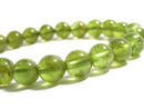 [Video][One of a kind] Peridot AA++ Round 8mm Bracelet NO.30