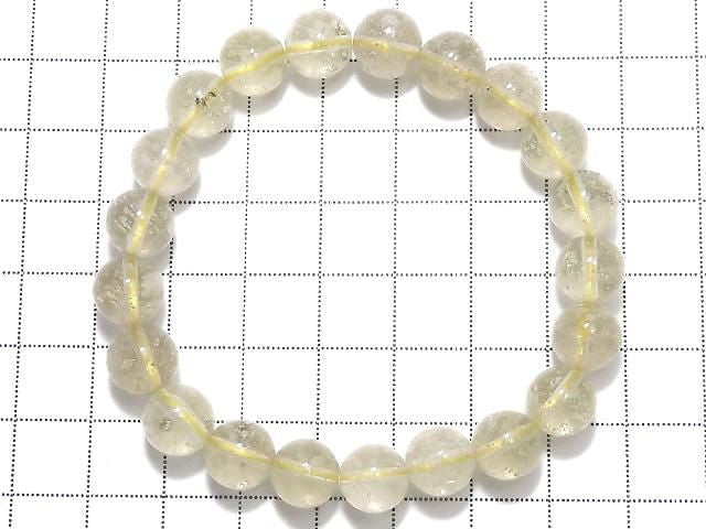 [Video][One of a kind] Libyan Desert Glass Round 9mm Bracelet NO.202