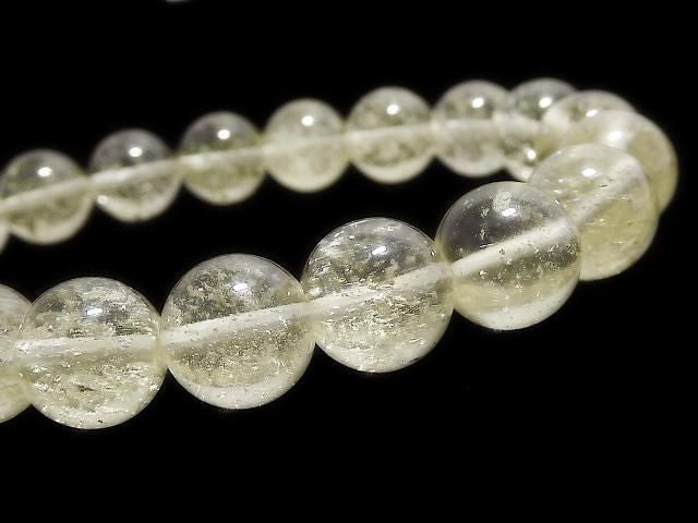 [Video][One of a kind] Libyan Desert Glass Round 9.5mm Bracelet NO.205