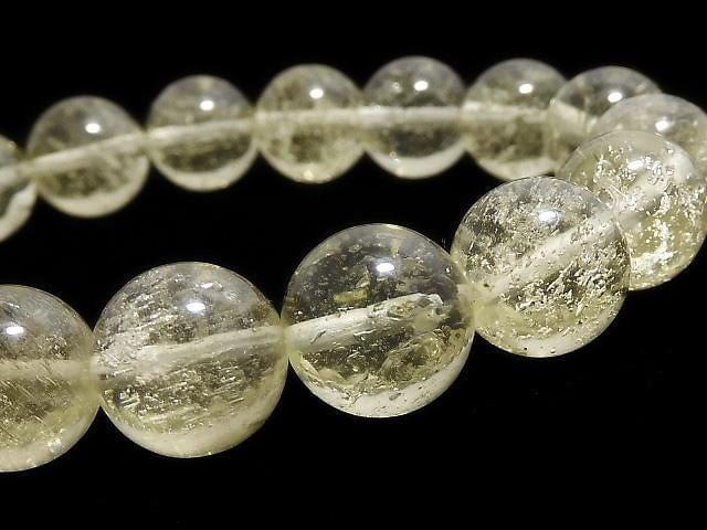 [Video][One of a kind] Libyan Desert Glass Round 11mm Bracelet NO.208