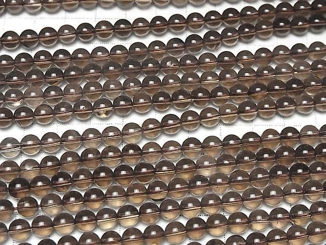 [Video] Smoky Quartz AAA Round 6mm 1-strand beads (approx. 15 inches/37 cm)