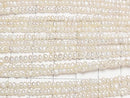 [Video] Fresh Water Pearl AA White Rondelle 2.5mm 1strand beads (approx. 15 inches/36 cm)