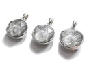 [Video] Meteorite (Gibeon) Pendant Both Side Finish 13mm Silver925 1pc