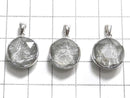 [Video] Meteorite (Gibeon) Pendant Both Side Finish 13mm Silver925 1pc