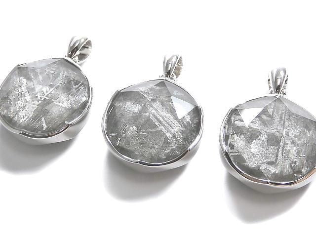 [Video] Meteorite (Gibeon) Pendant Both Side Finish 16mm Silver925 1pc