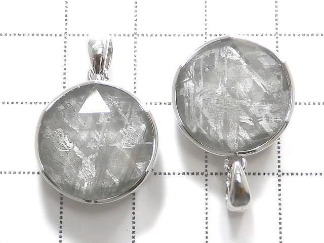 [Video] Meteorite (Gibeon) Pendant Both Side Finish 16mm Silver925 1pc