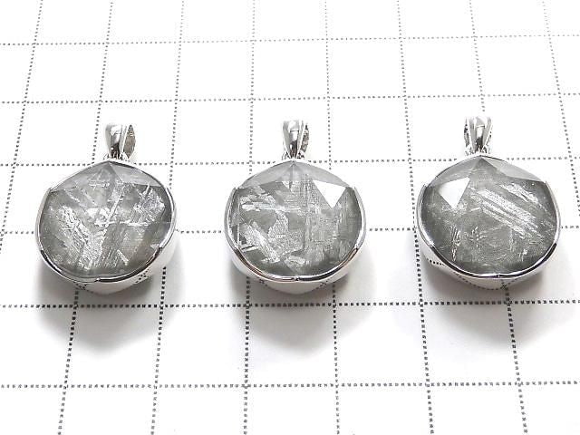 [Video] Meteorite (Gibeon) Pendant Both Side Finish 16mm Silver925 1pc