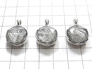 [Video] Meteorite (Gibeon) Pendant Both Side Finish 16mm Silver925 1pc