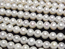 [Video] Fresh Water Pearl AA Semi Round-Potato 4-5mm White 1strand beads (approx. 15 inches/37 cm)