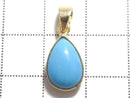 [Video][One of a kind] Kingman Turquoise AAA Pendant 18KGP NO.332