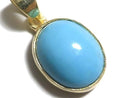 [Video][One of a kind] Kingman Turquoise AAA Pendant 18KGP NO.336