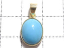 [Video][One of a kind] Kingman Turquoise AAA Pendant 18KGP NO.336