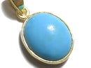 [Video][One of a kind] Kingman Turquoise AAA Pendant 18KGP NO.337
