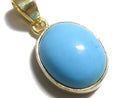 [Video][One of a kind] Kingman Turquoise AAA Pendant 18KGP NO.338