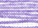 Purple Jade (Clear) Round 6mm 1strand beads (approx. 14 inches/35 cm)