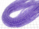 Purple Jade (Clear) Round 6mm 1strand beads (approx. 14 inches/35 cm)