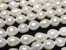[Video] Fresh Water Pearl AA Drop 6x5x5mm White 1strand beads (approx. 15 inches/36 cm)
