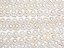 [Video] Fresh Water Pearl AA Semi Round-Rice 5-6mm White 1strand beads (approx. 15 inches/36 cm)