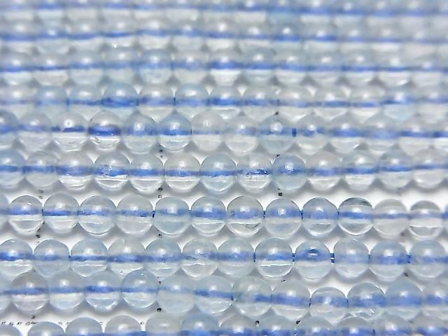 [Video] Aquamarine AAA- Round 3mm 1strand beads (approx. 15 inches/37 cm)