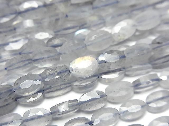 [Video] High Quality! Labradorite AA++ Faceted Oval 6x4mm half or 1strand beads (aprx.15inch/36cm)