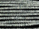 [Video]High Quality Aquamarine AA++ Faceted Button Rondelle half or 1strand beads (aprx.6inch/14cm)