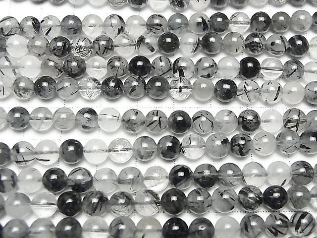 [Video] Tourmaline Quartz AA++ Round 6mm 1strand beads (approx. 15 inches/37 cm)