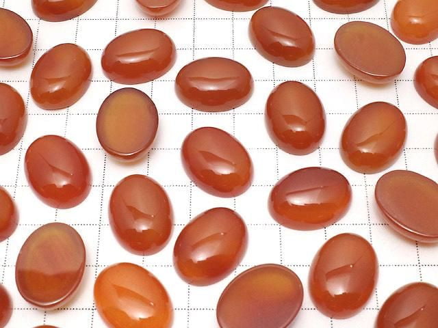 [Video] Carnelian AAA Oval Cabochon 20x15mm 2pcs