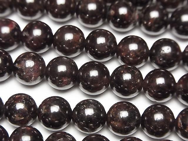[Video] Garnet AA Round 8mm half or 1strand beads (approx. 15 inches/36 cm)