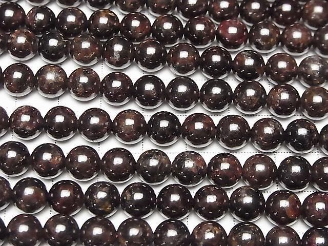 [Video] Garnet AA Round 8mm half or 1strand beads (approx. 15 inches/36 cm)