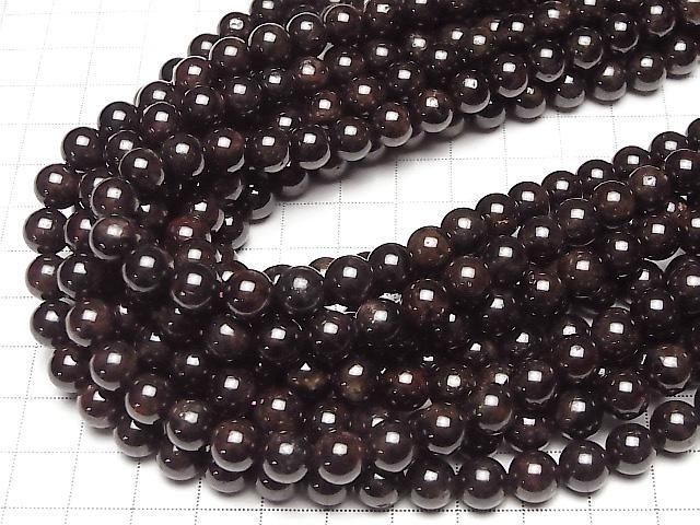 [Video] Garnet AA Round 8mm half or 1strand beads (approx. 15 inches/36 cm)