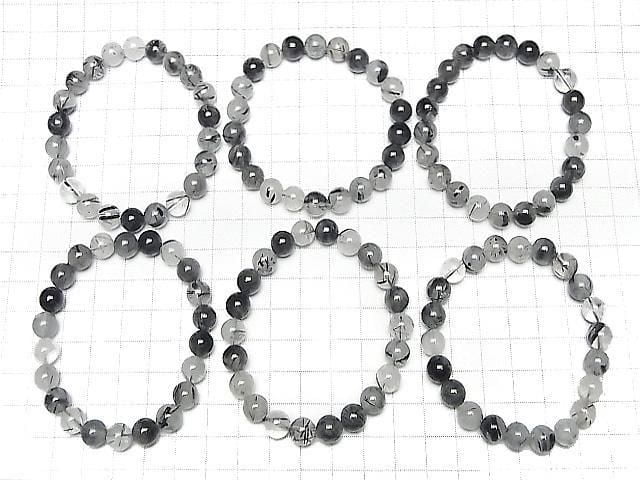 [Video] Tourmaline Quartz AA++ Round 8mm Bracelet