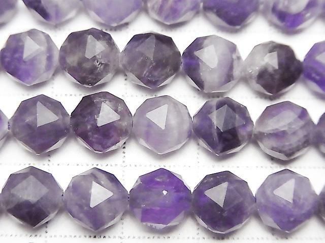 [Video] High Quality! Mixed Amethyst Star Faceted Round 8mm 1strand beads (approx. 15 inches/36 cm)