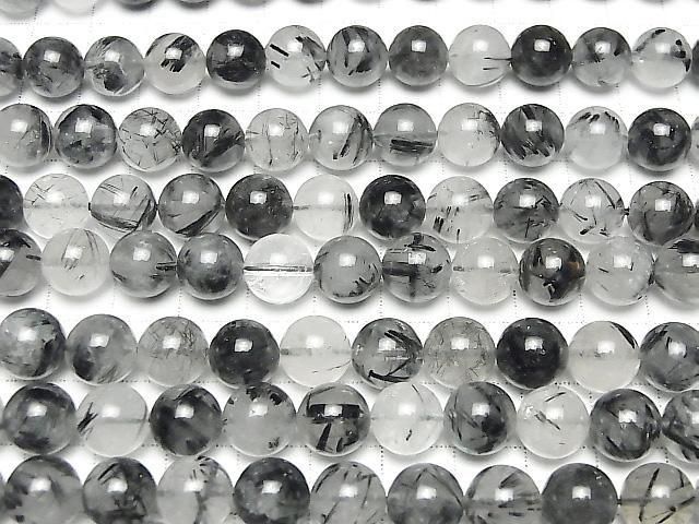 [Video] Tourmaline Quartz AA++ Round 10mm half or 1strand beads (approx. 15 inches/36 cm)