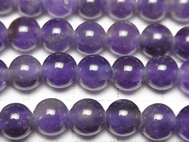 [Video] Amethyst AA Round 8mm [2mm hole] 1strand beads (approx. 15 inches/37 cm)