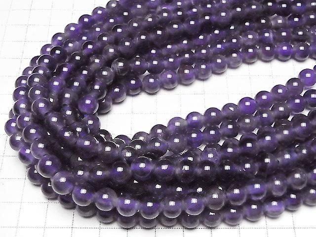 [Video] Amethyst AA Round 8mm [2mm hole] 1strand beads (approx. 15 inches/37 cm)