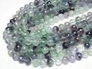 [Video] High Quality! Multicolor Fluorite AA++ 128-Faceted Round 10mm 1strand beads (approx. 14 inches/35 cm)