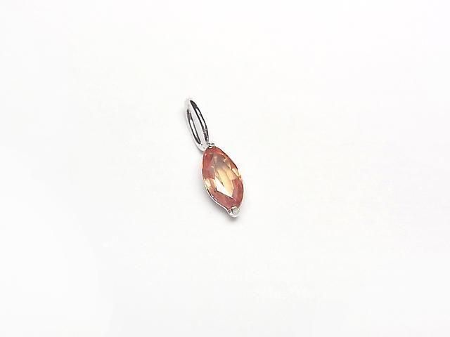 [Video][Japan] High Quality Orange Sapphire AAA Marquise Faceted 5x2.5mm Pendant [K10 White Gold] 1pc