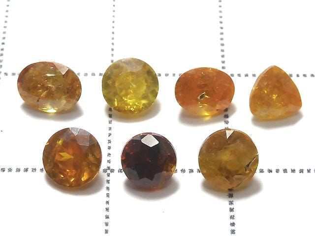 [Video][One of a kind] High Quality Sphalerite AAA Loose Stone Faceted 7pcs Set NO.24
