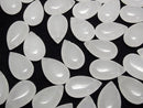 [Video] White Jade Pear Shape (Smooth) 20x12mm 2pcs