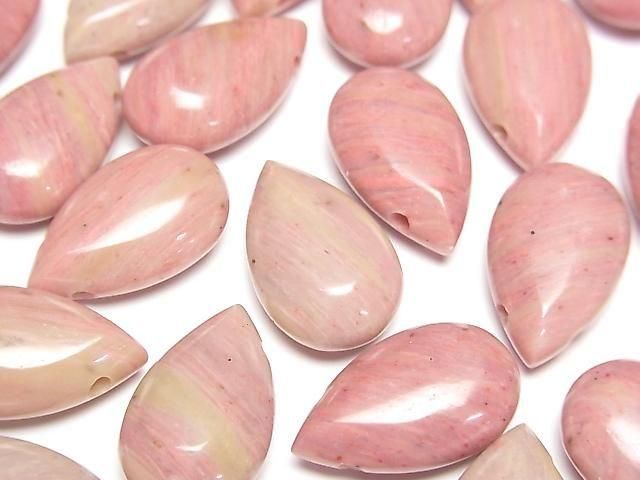 [Video] Siliceous Schist Pear shape (Smooth) 20x12mm 2pcs