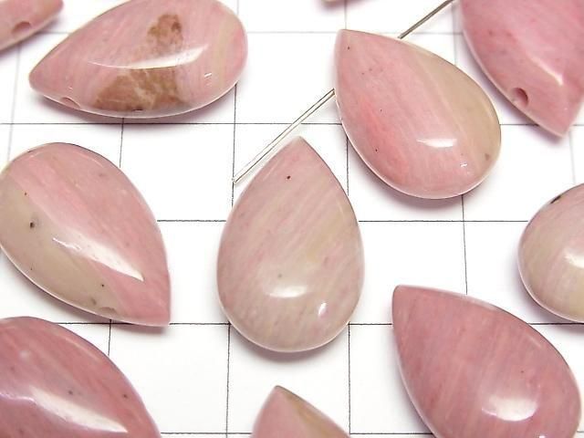 [Video] Siliceous Schist Pear shape (Smooth) 20x12mm 2pcs