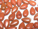 [Video] Red Jasper Pear shape (Smooth) 20x12mm 2pcs
