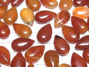 [Video] Carnelian Pear shape (Smooth) 20x12mm 2pcs